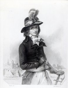 Louis Antoine de Saint-Just, graveret af Bosselman
